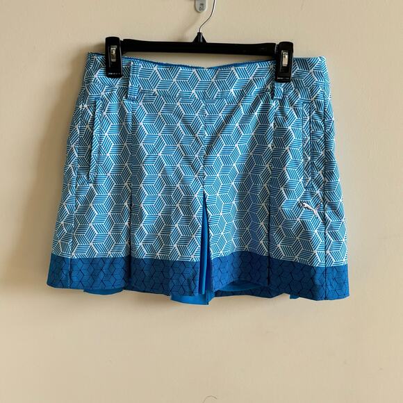 Puma Women’s 6 Golf Skort Tennis Skirt Blue Tenniscore Athleisure Athletic - Picture 1 of 16